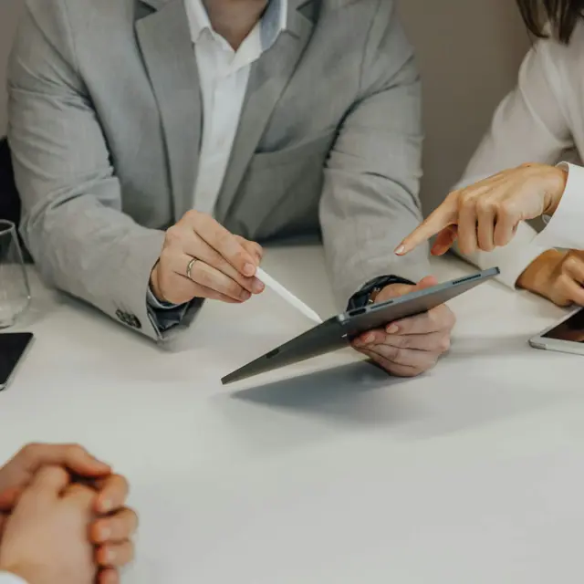 Gennemgang på tablet