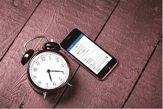 Mobil App til let time og tidsregistrering i Navision Dynamics 365 web