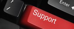 Get assistance on how to use your IT system. Mail or call our consultants in the support Department, so we help you.