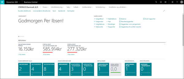 Dynamics 365 Business Central_rollecenter