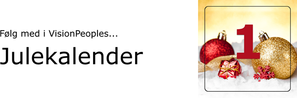 Følg med i VisionPeople's julekalender