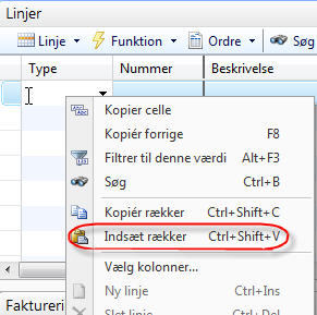 Salesline Menu NAV2013